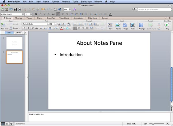 add speaker comments in powerpoint for mac
